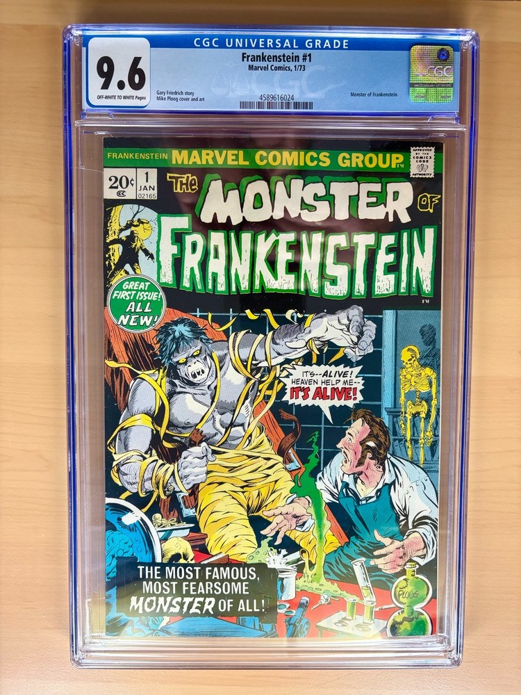 Frankenstein #1 CGC 9.6 OW/WP - 1st app Frankenstein's Monster. Marvel 1973