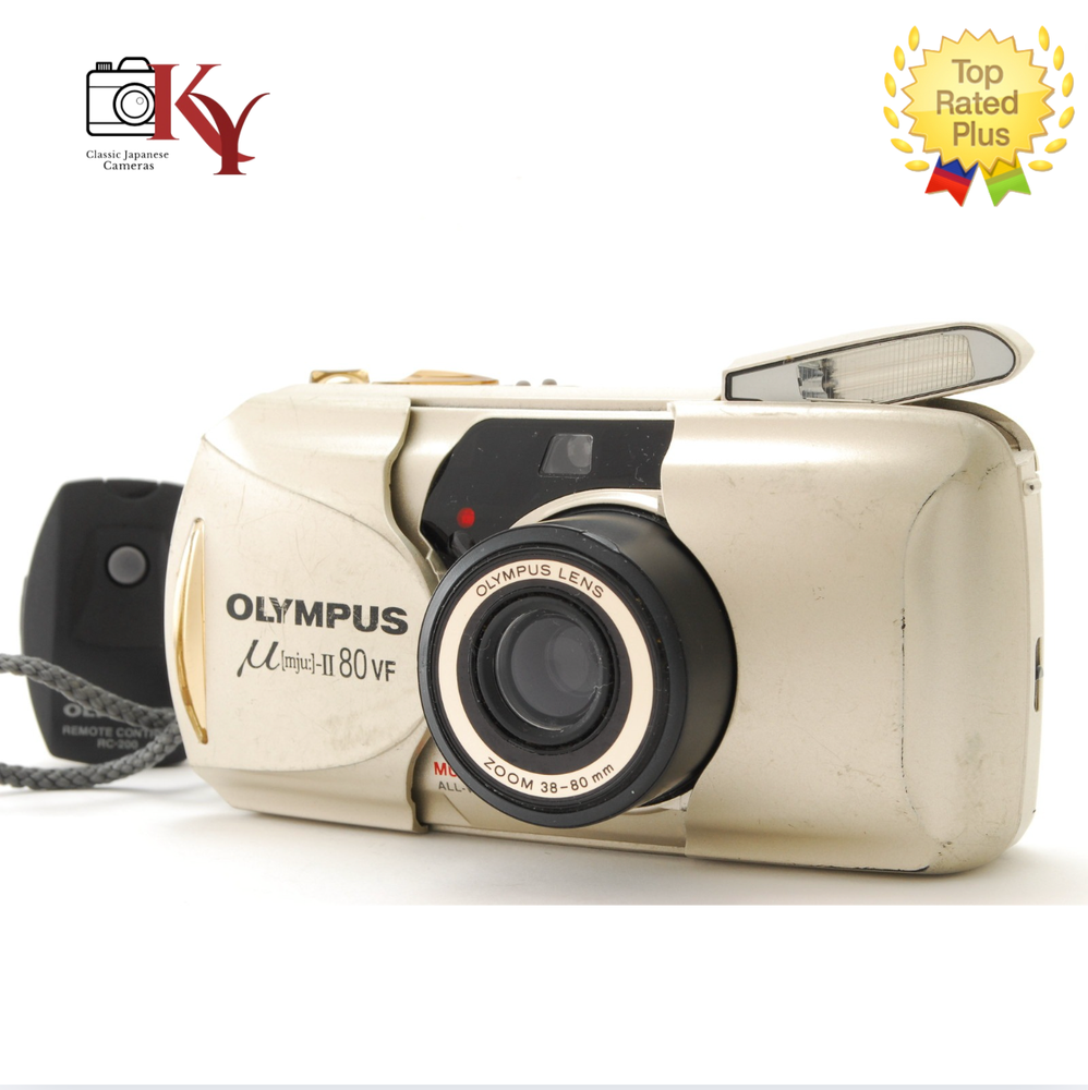 [NEAR MINT] Olympus μ mju ii ll 80 VF  Point & Shoot film camera From JAPAN