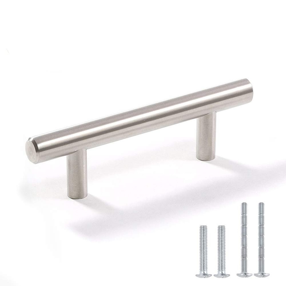 Cabinet Handles - Pack of 30 Stainless Steel Brushed Satin Nickel Hollow Tube...