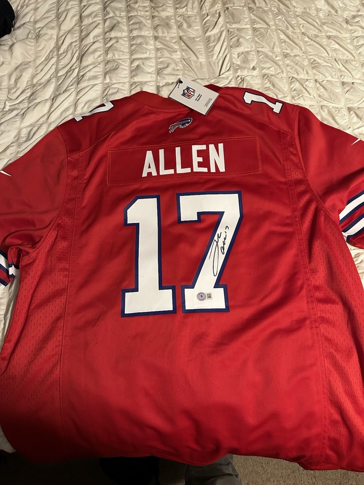 Nike Buffalo Bills Josh Allen authentic Autographed Jersey Beckett Authenticated