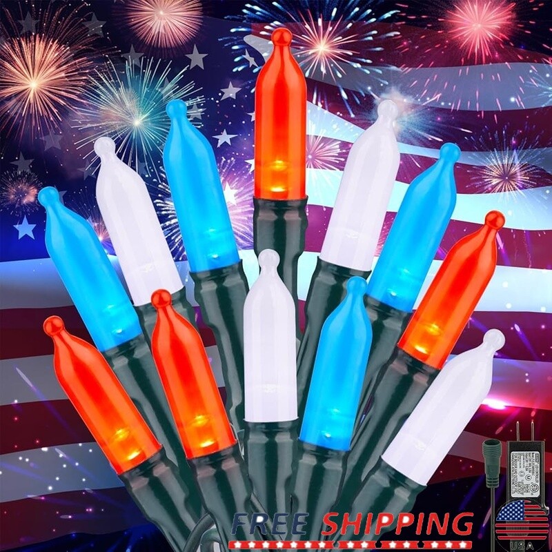 100 LED String Lights Waterproof Connectable for Indoor Outdoor Holiday Party Decor