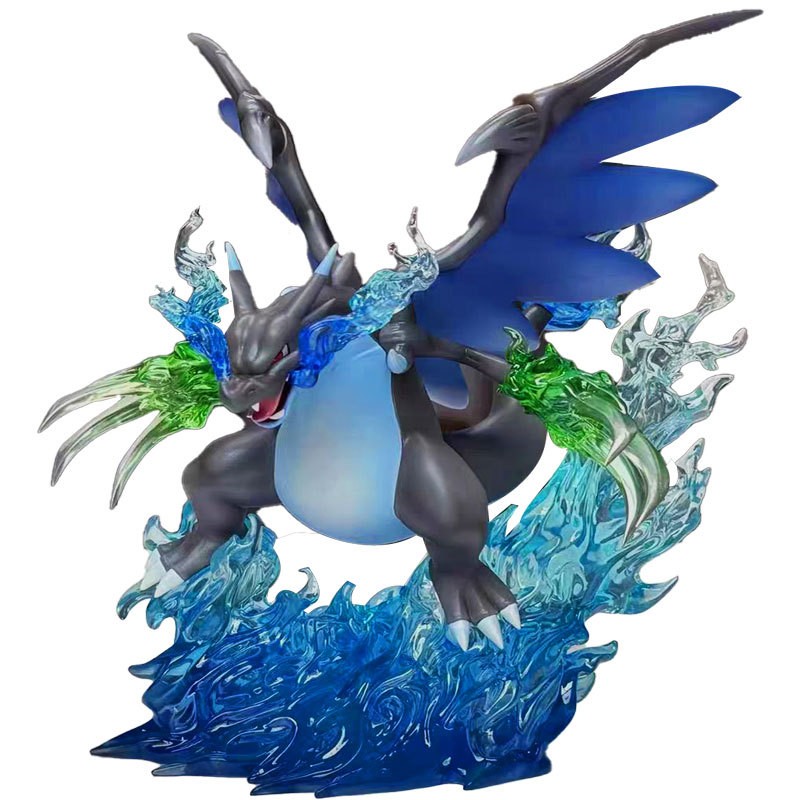 Anime Mega Charizard X Figure Model Statue Ornament Collectibles 18cm XMAS Gift