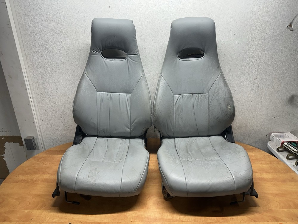 89-94 Nissan 240sx S13 LE OEM Leather Front Seats PAIR Left & Right