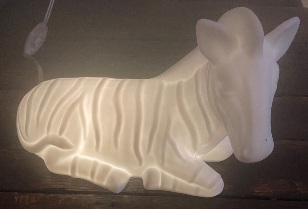 POTTERY BARN GLOWING ZEBRA LAMP