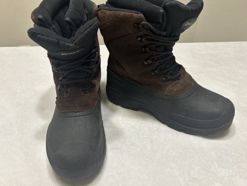 Quest Men's Boots Size 8 Brown Pac II Thinsulate Ultra Insulation Leather Snow