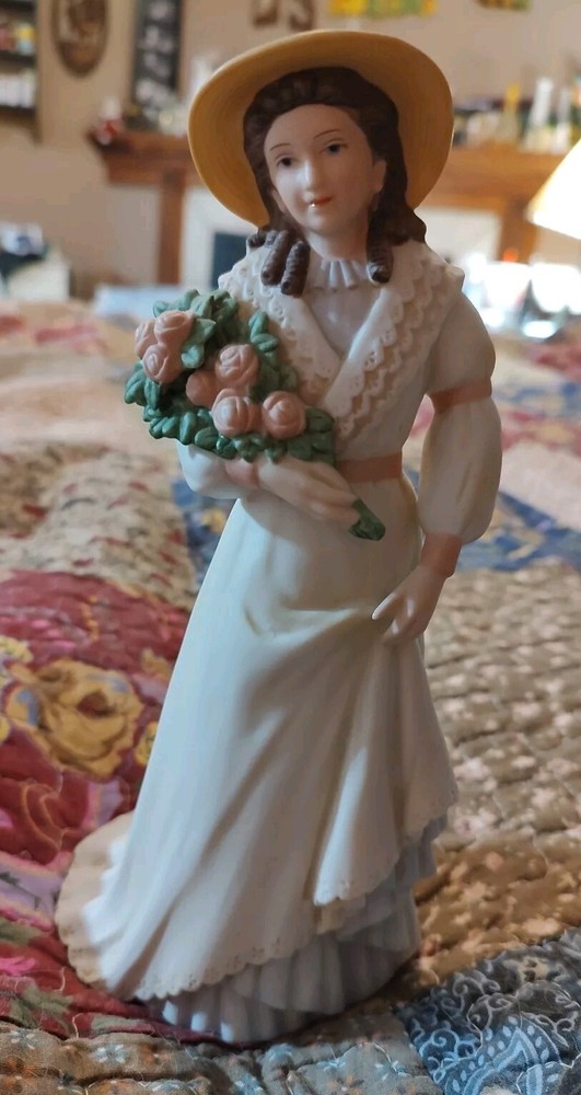 Homco Charlotte Rose Porcelain Elegant Woman Figurine #1468 Good Condition 8.5
