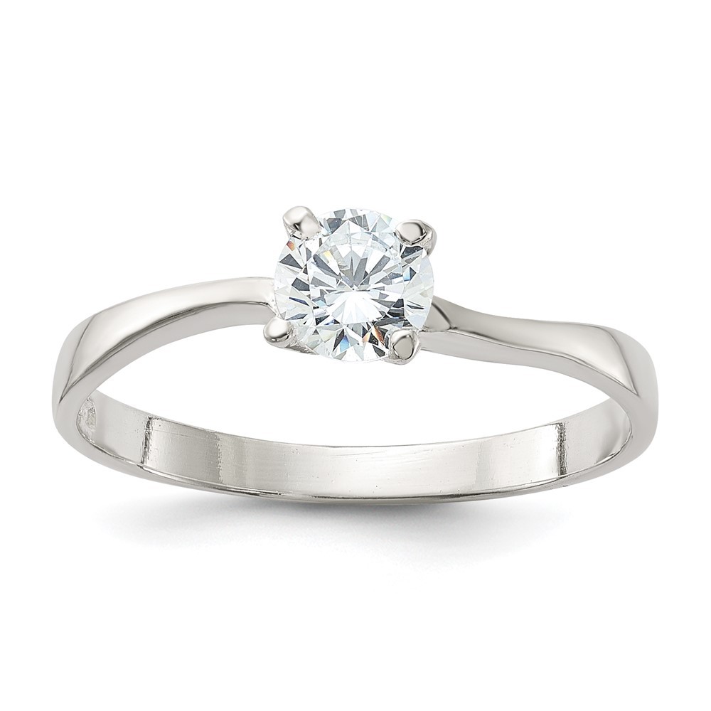 Sterling Silver Cubic Zirconia Ring Size 8 for Women 2.52gm