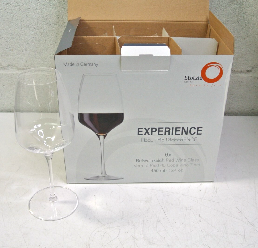 Stolzle Lausitz Experience Rotweinkelch Crystal Red Wine Glasses 15-1/4oz Set of 6