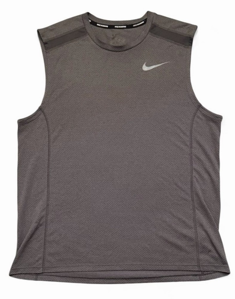 Nike Dri Fit Running Tank Top Men’s Large Gray Sleeveless Workout Shirt