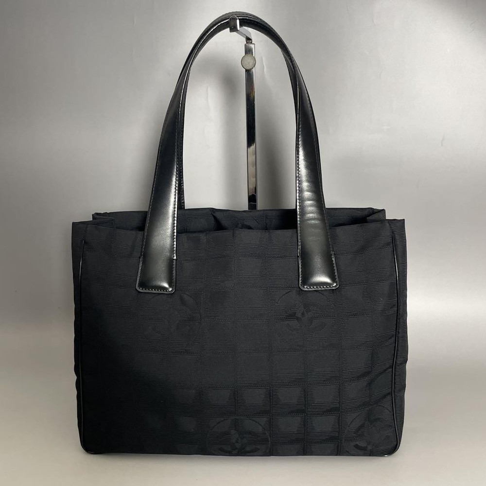 Chanel Black PM Travel Line Crossbody Bag with Chain Strap