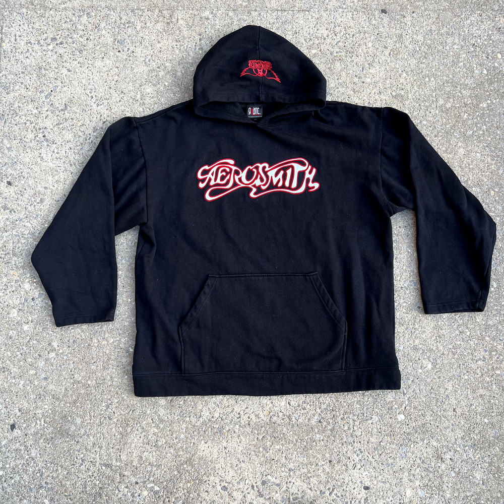Vtg 1993 AEROSMITH Get a Grip Tour Hoodie Sweatshirt Sz XL