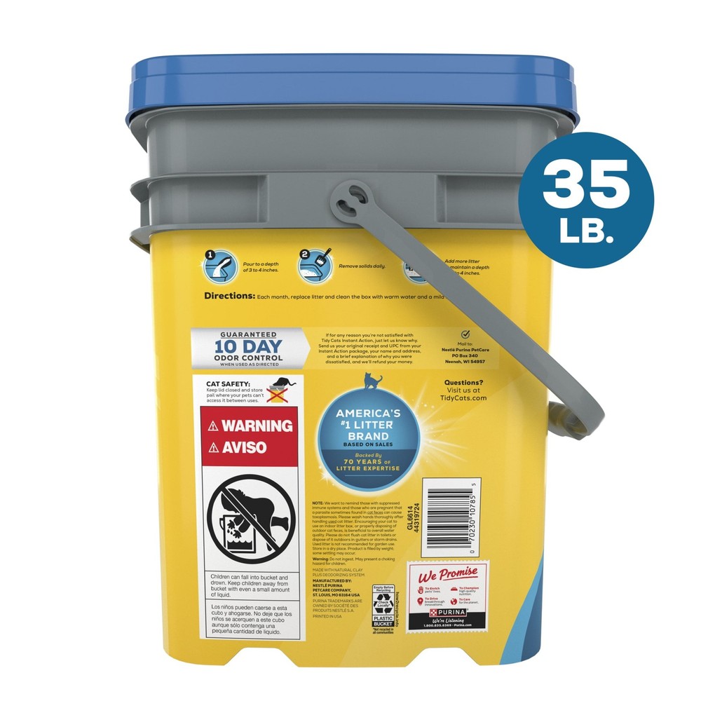 Purina Tidy Cats 35lb Clumping Litter for Odor Control