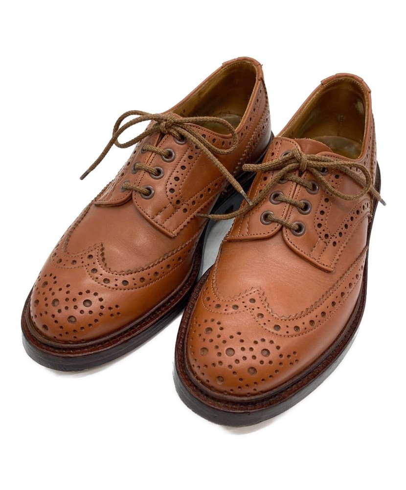 Tricker's M5633 Bourton Brown Leather Wingtip Shoes UK7.5 Boxed