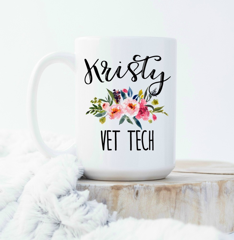 Custom Vet Tech Mug Vet Tech Week Gift Funny Mug Cute Mug Cute Salon Mug Vet