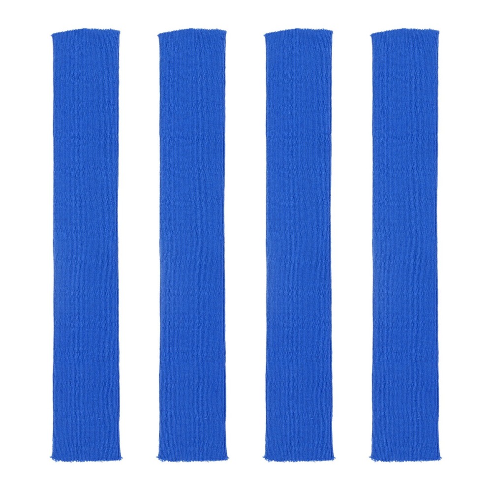 4pcs 40x6cm Elastic Cuff Rib Trim Cotton Fabric Knit Stretch Band Egyptian Blue