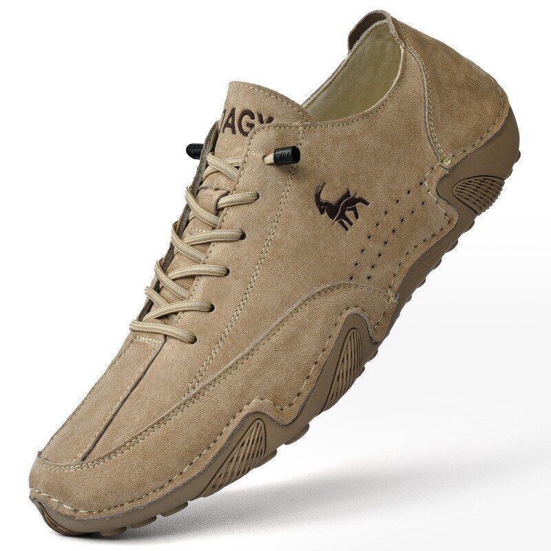 Men's High Top Casual Cotton Italian Suede Faux Leather Sneaker Boots