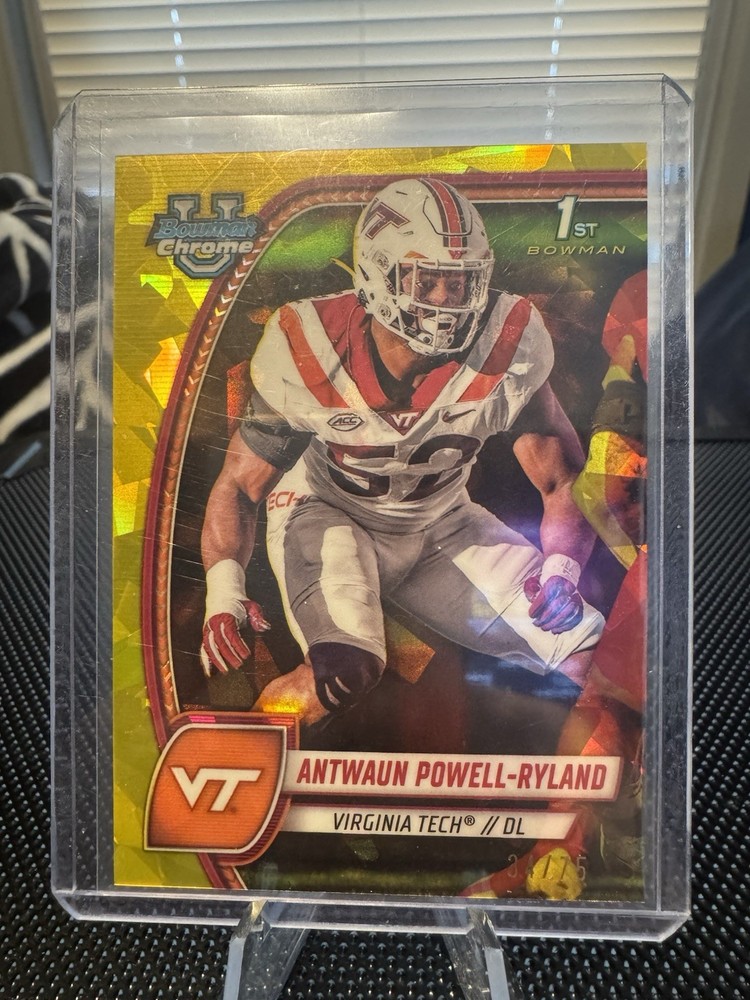 2024 Bowman Chrome Sapphire Antwaun Powell-Ryland Yellow /75 RC #15