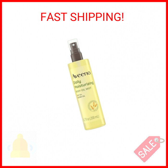 Aveeno Daily Dry Body Oil Mist with Oat & Jojoba Hydrates Rough Dry Skin