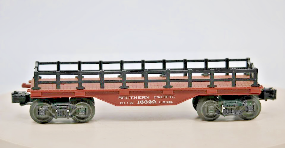 Lionel O Gauge Southern Pacific Flatcar with Fences #16329 Badlands Express 027