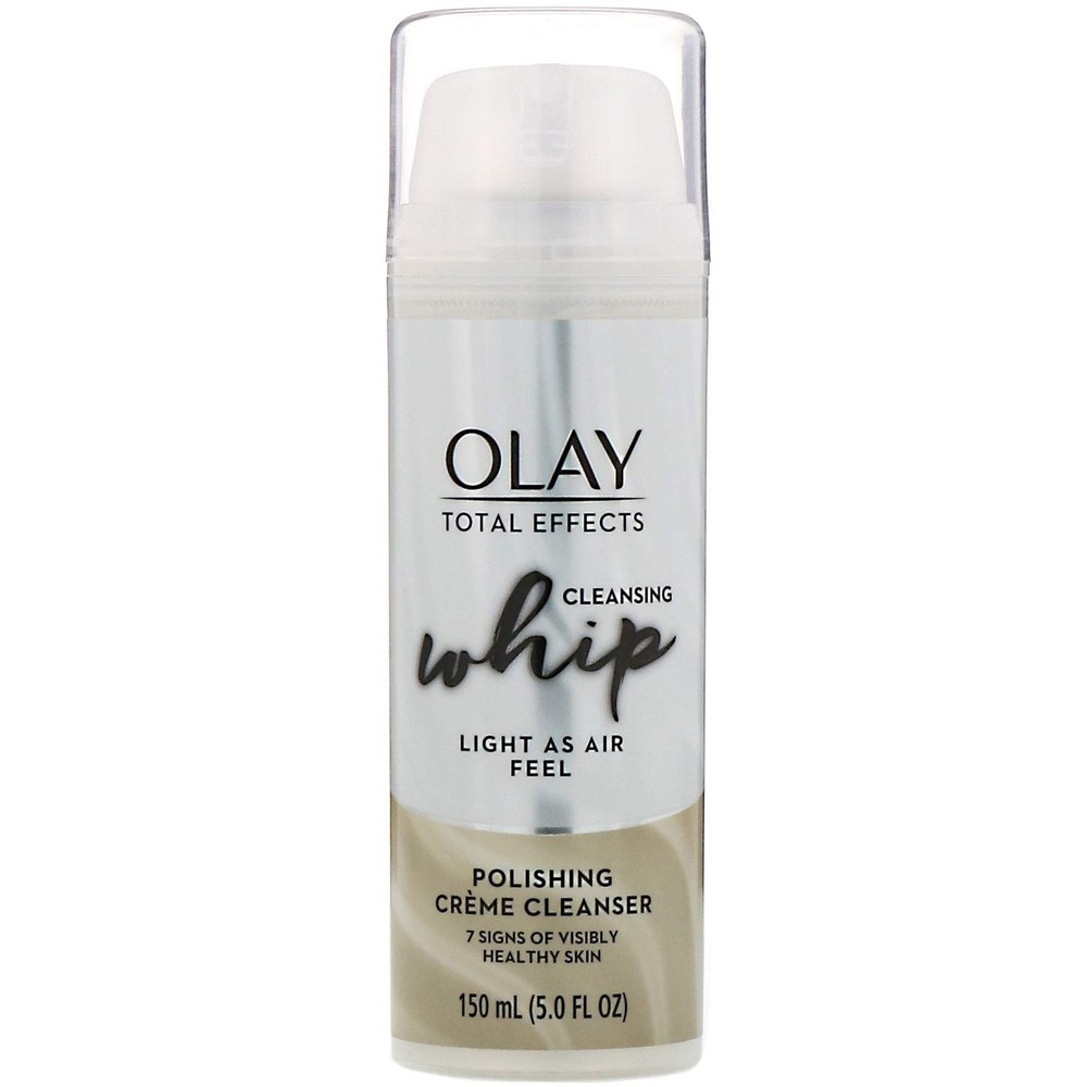 Olay Total Effects Cleansing Whip Polishing Creme Cleanser 5 oz Pump Face Wash
