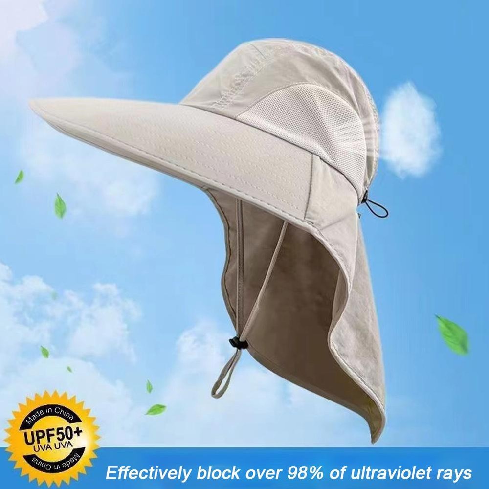 UPF 50+ Sun Hat for Men Women with Neck Flap UV Protection Hiking