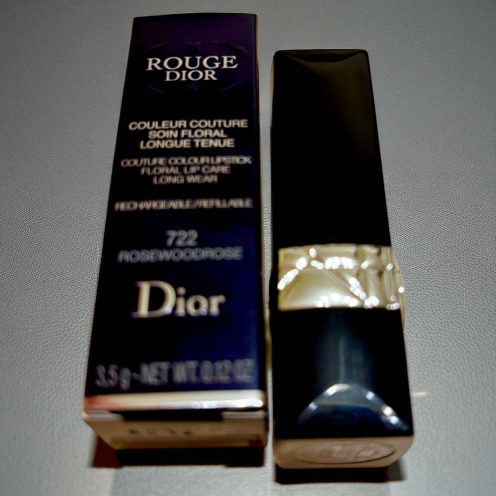 Dior Lipstick 722 Rosewood Matte Rose Longwear Makeup