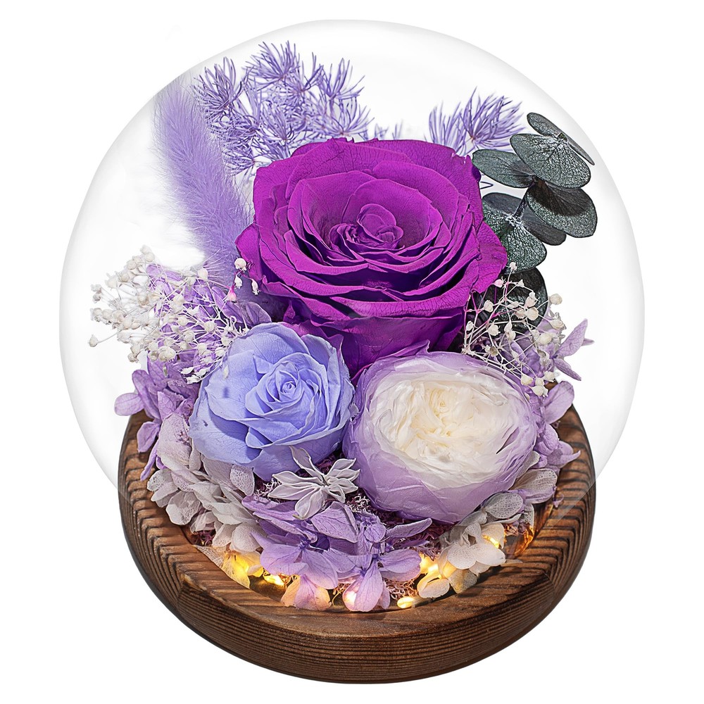 Flowers Fresh bouquet Flowers with LED Lights, Gifts for Women Mom Valentines...