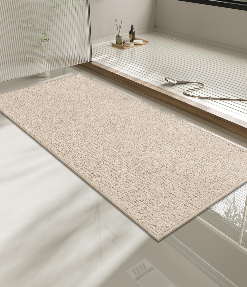 Ultra Thin Non Slip Bathroom Rug Mat 59x24 Quick Dry Absorbent