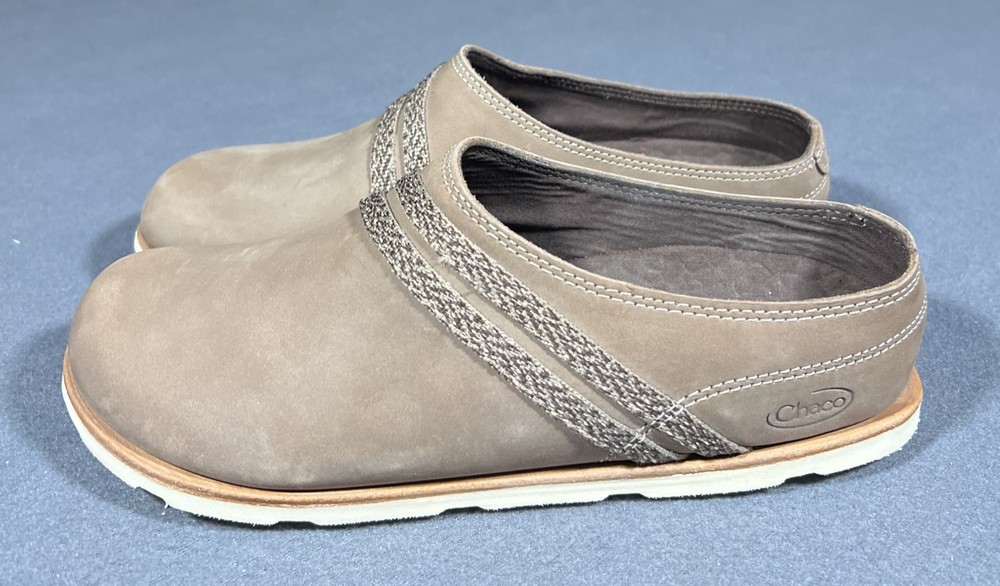 Chaco Harper Womens Slip On Clog Size 7.5 Caribou Brown Nubuck Comfort Sandal