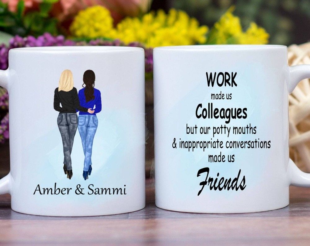 Personalized Mug For Coworker Custom Colleagues Mug Personalized Coffee Mug Work
