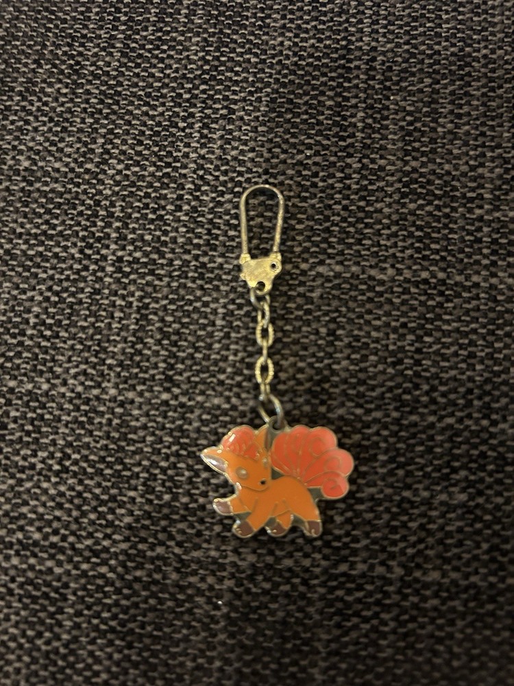 Pokemon Tomy Vintage Vulpix Keychain Very Rare Japanese