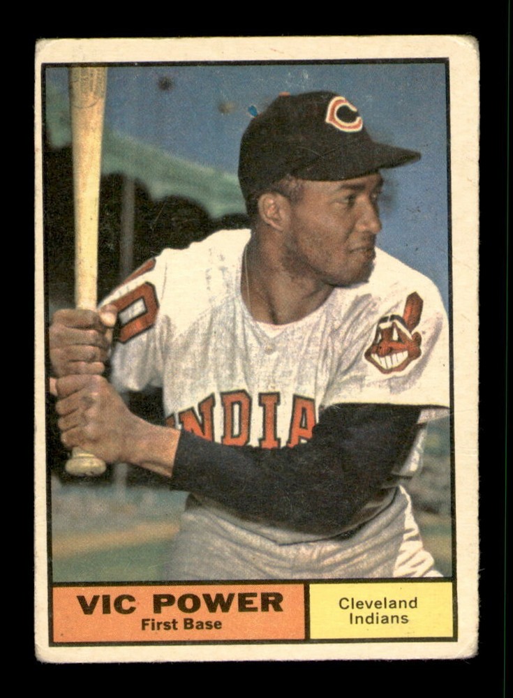 1961 Topps Set Break #255 Vic Power VG *OBGcards*