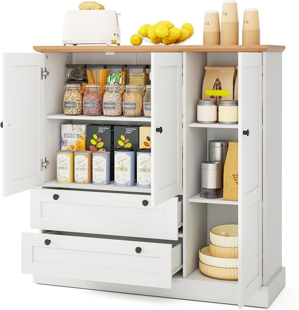 Modern 3-Door Tall Buffet Cabinet for Stylish Storage