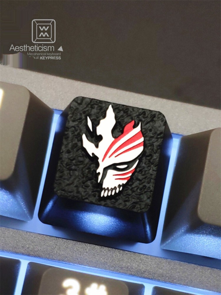 1 PC Anime BLEACH Kurosaki Ichigo Aluminum Alloy Keycap for Cherry MX Mechanical Keyboards