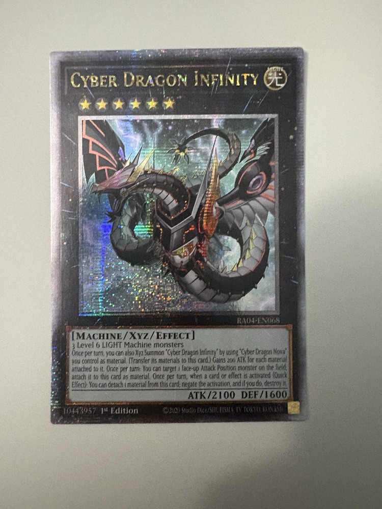 Cyber Dragon Infinity Alternate Art Quarter Century Secret Rare RA04-EN068 1st Edition-image