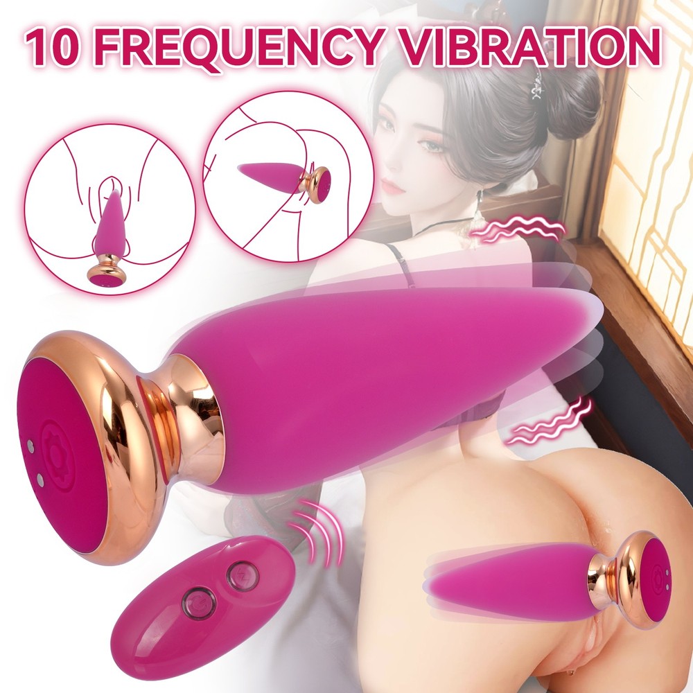 10-Speed Silicone Anal Plug Prostate Massager Unisex Sex Toy Gift