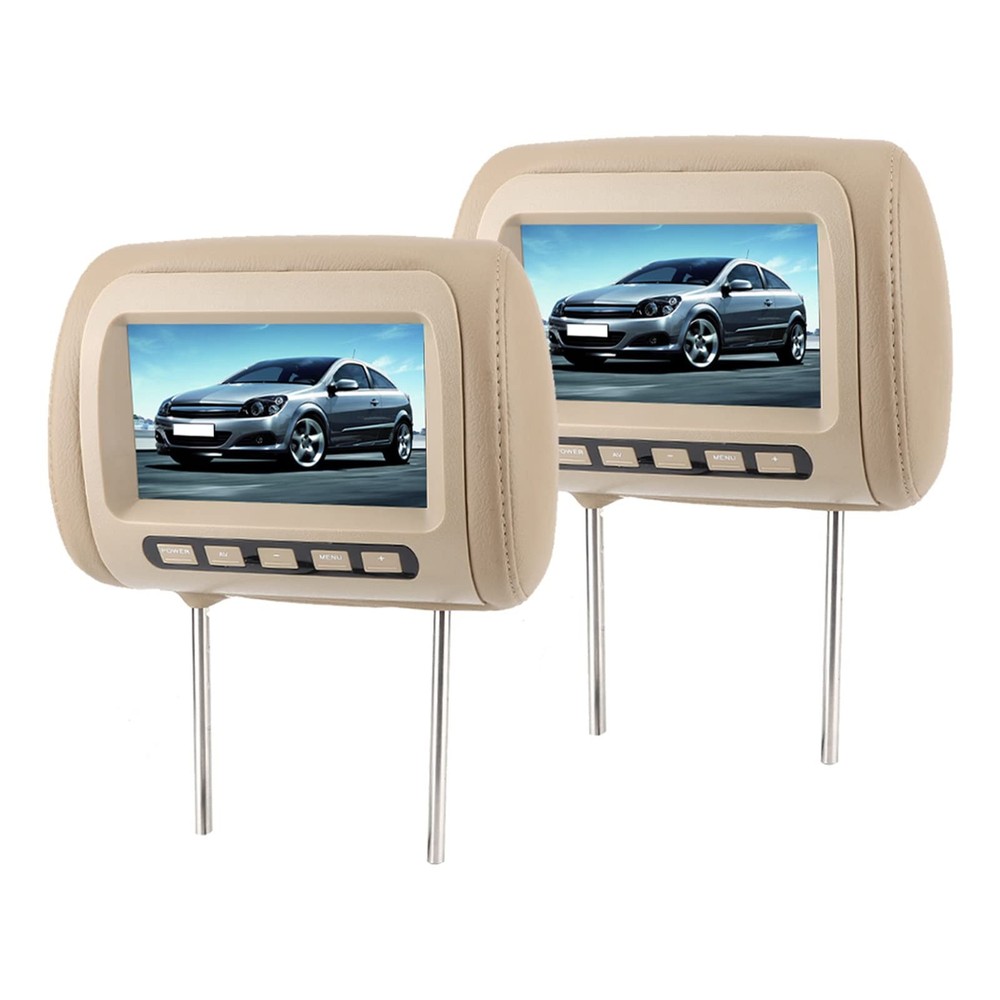 7-inch HD Car Headrest DVD Player - Dual Screen Entertainment  