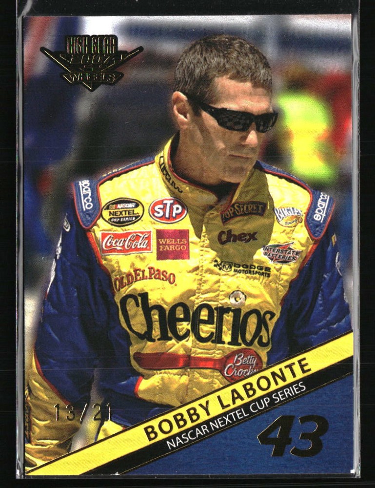 Bobby Labonte 2007 Wheels High Gear #20 Racing Card