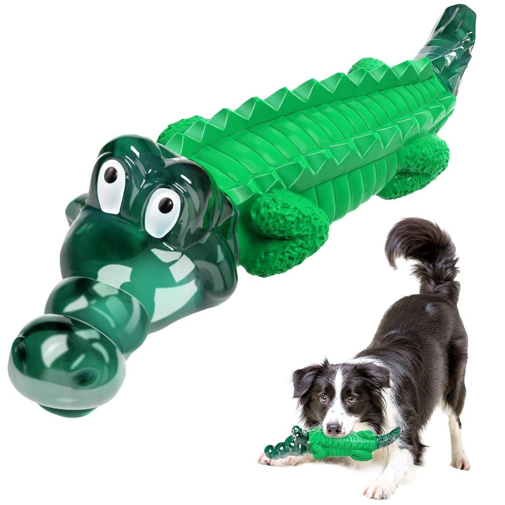 Dog Chew Toys for Aggressive Chewers - Indestructible Dog Toy to Reduce Pet A...