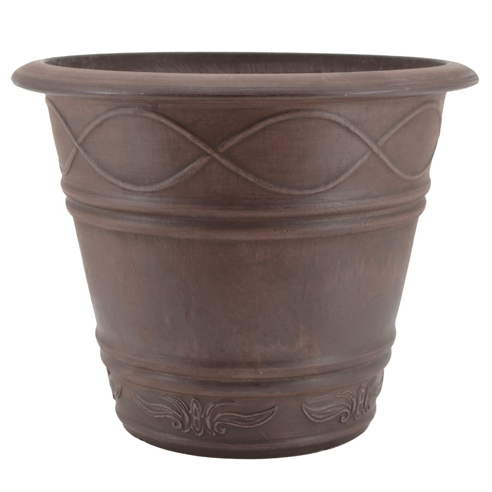 Western Weave Planter Pot for Indoor and Outdoor Plants and Gardens, 14.5-inc...