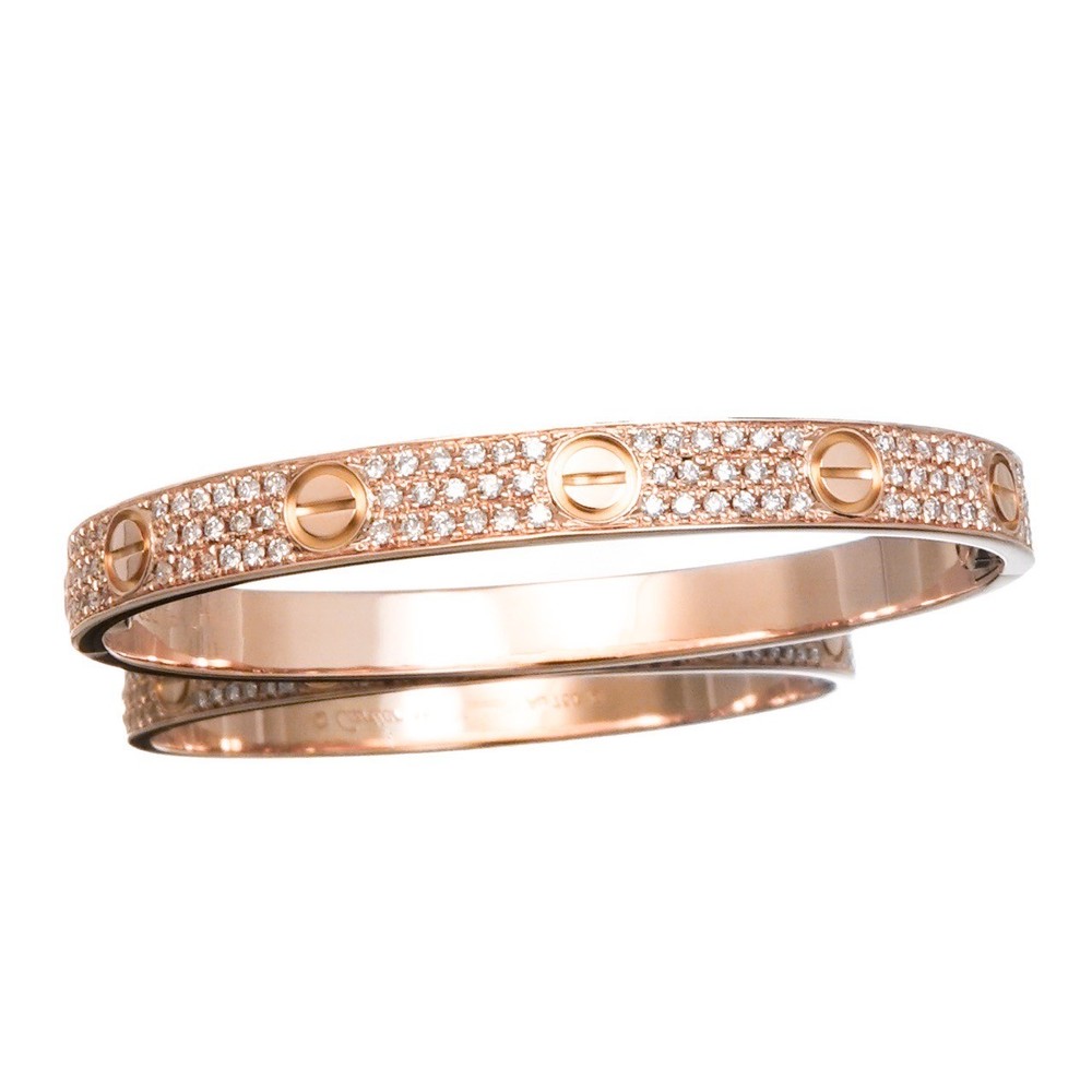 Cartier Love Bracelet 16mm New Model PG Diamond Womens Luxury Jewelry
