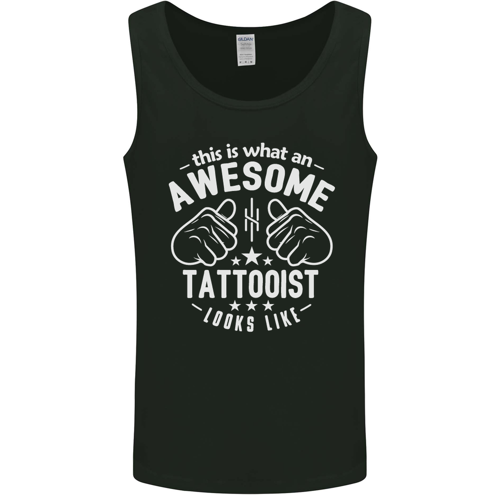 An Awesome Tattooist Looks Like Mens Vest Tank Top