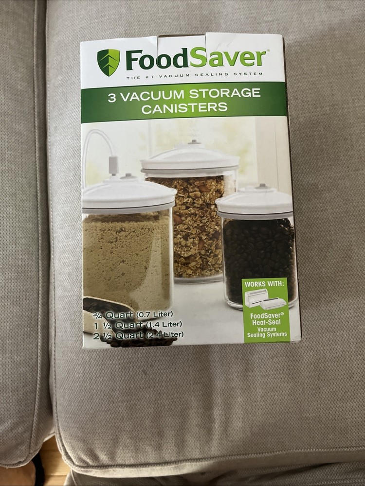 FoodSaver Airtight Vacuum Storage Canisters for Fresh Food Preservation  