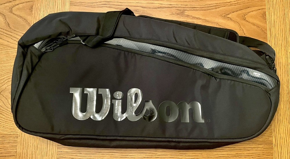 Wilson Super Tour 9 Pk Pro Staff Black Adult Tennis Bag