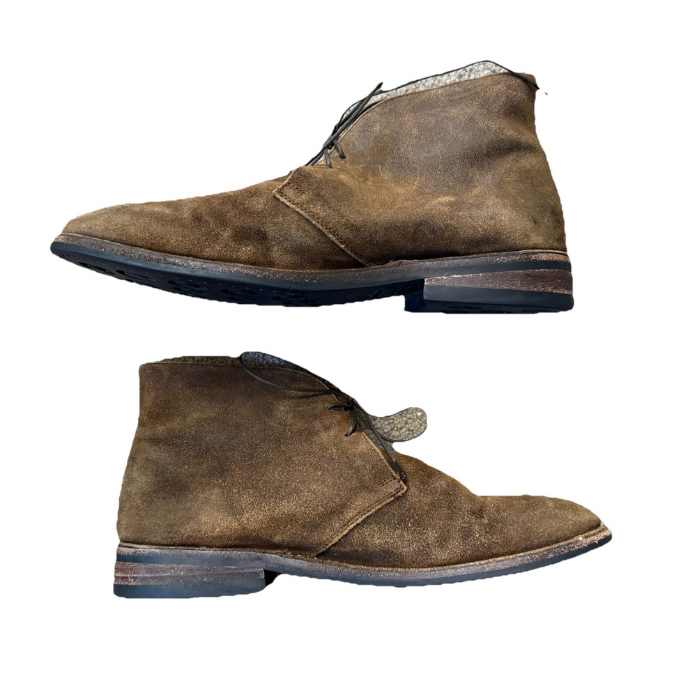 THURSDAY Boot Everyday 10 Scout Distressed Brown Suede Ankle Chukka Lace-Up Boots