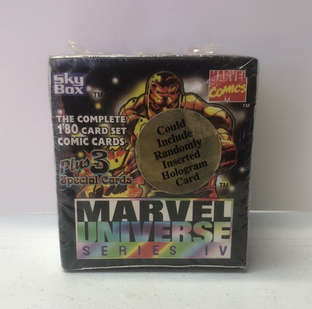 MARVEL UNIVERSE SERIES 4 IV 180 CARDS FACTORY SEALED COMPLETE SET 1993 SKYBOX