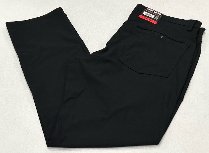Kirkland Signature Men’s Commuter Pants, Black, Size 34X30