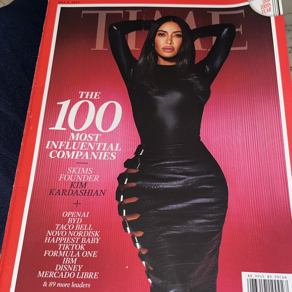 TIME- KIM KARDASHIAN (COVER) JUL 3, 2023 100 MOST INFLUENTIAL COMPANIES,No Label