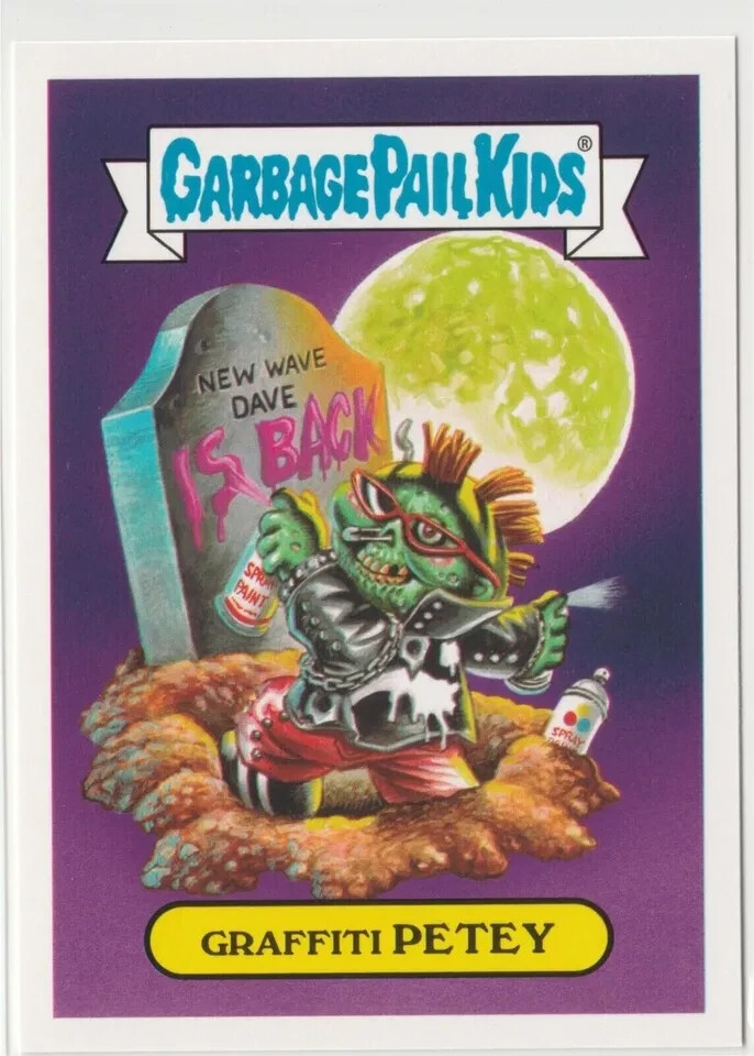 Graffiti Petey 5b Garbage Pail Kids GPK 2017 Adam-geddon Trading Card