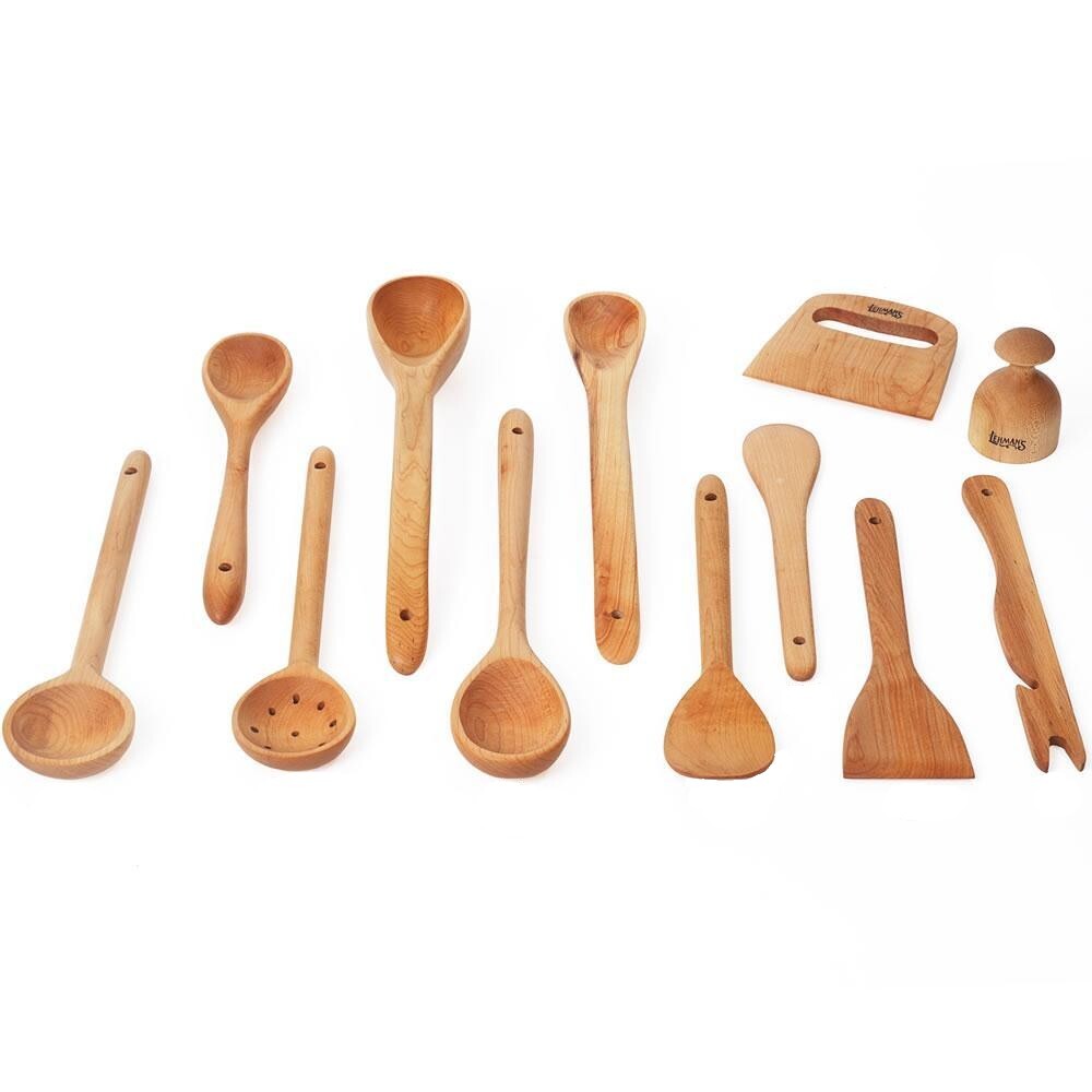 Lehman's Wooden Spoons and Utensils, Handcrafted, Durable Kitchen Tools